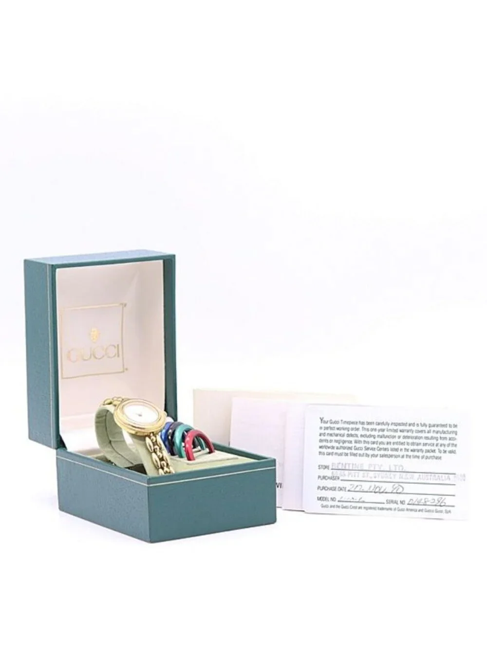 Gucci Change Bezel White Dial Watch